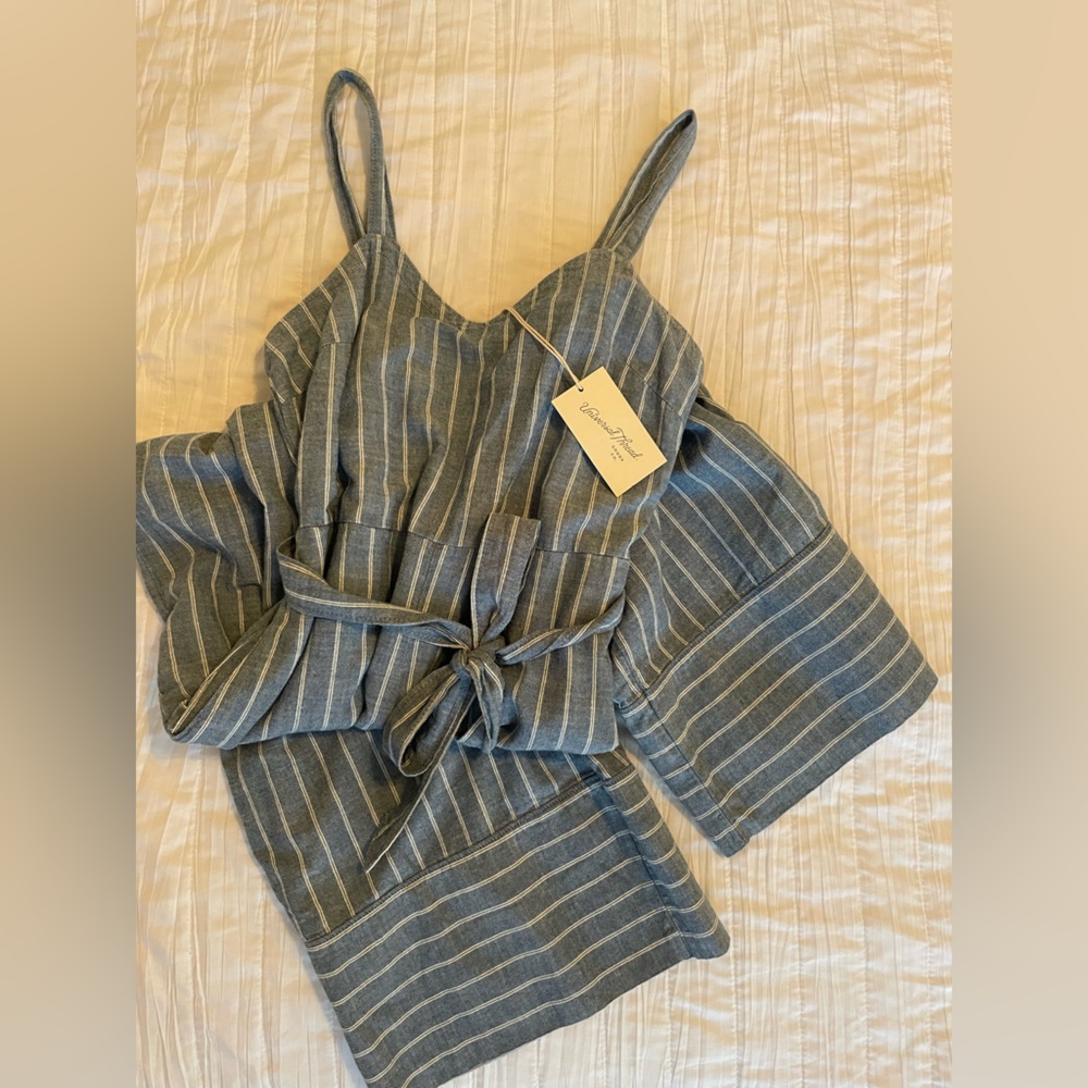 Universal Thread denim stripped jumpsuit